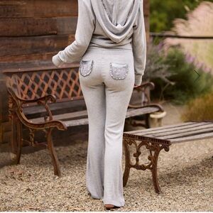 SOLD Beach Bunny Grey S Hoodie, XS Booty Pant - NWT.  Fits M